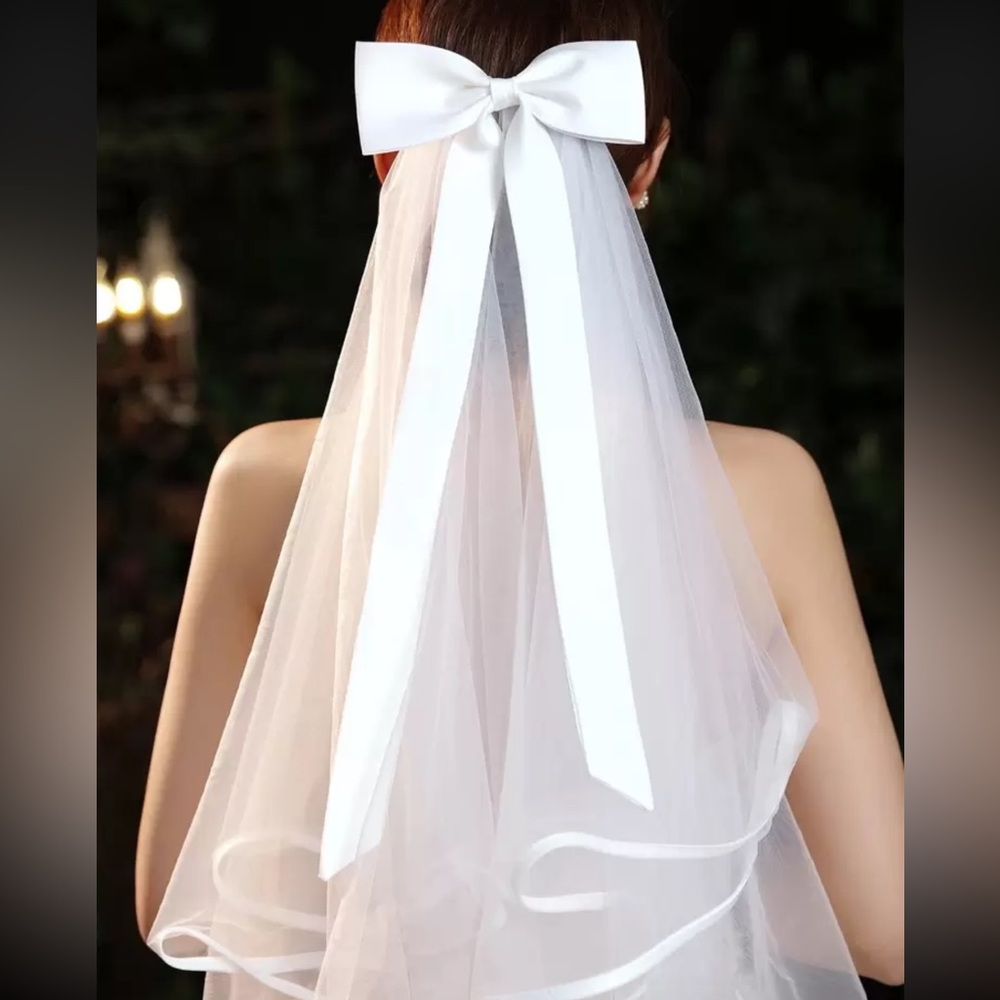 Bow Bridal Veil